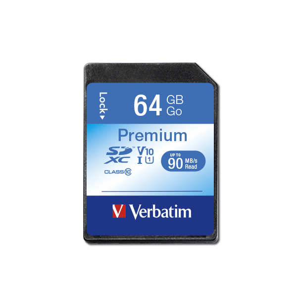 CARD 64GB Verbatim XC Premium Class 10 retail