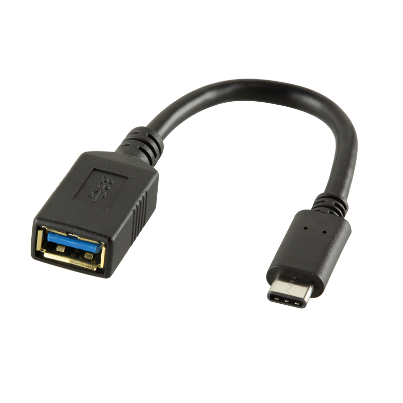 Logilink Adapter USB-A(f)/Type-C (m) 0,15cm schwarz