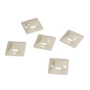 Logilink Cable tie mounts, ABS, 100 Stk., transp., self-adhesive, 24x24 mm
