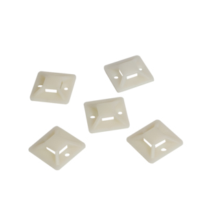Logilink Cable tie mounts, ABS, 100 Stk., transp., self-adhesive, 19x19 mm