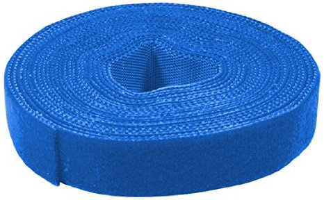 Logilink Cable strap (Hook and Loop), blue, width: 16 mm, coil, 4 m