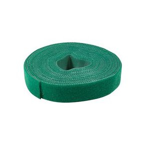 Logilink Cable strap (Hook and Loop), green, width: 16 mm, coil, 4 m