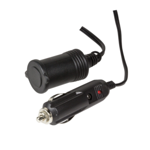 Power cable extension for cigarette lighter, M/F, (12 V/60 W), black, 2 m