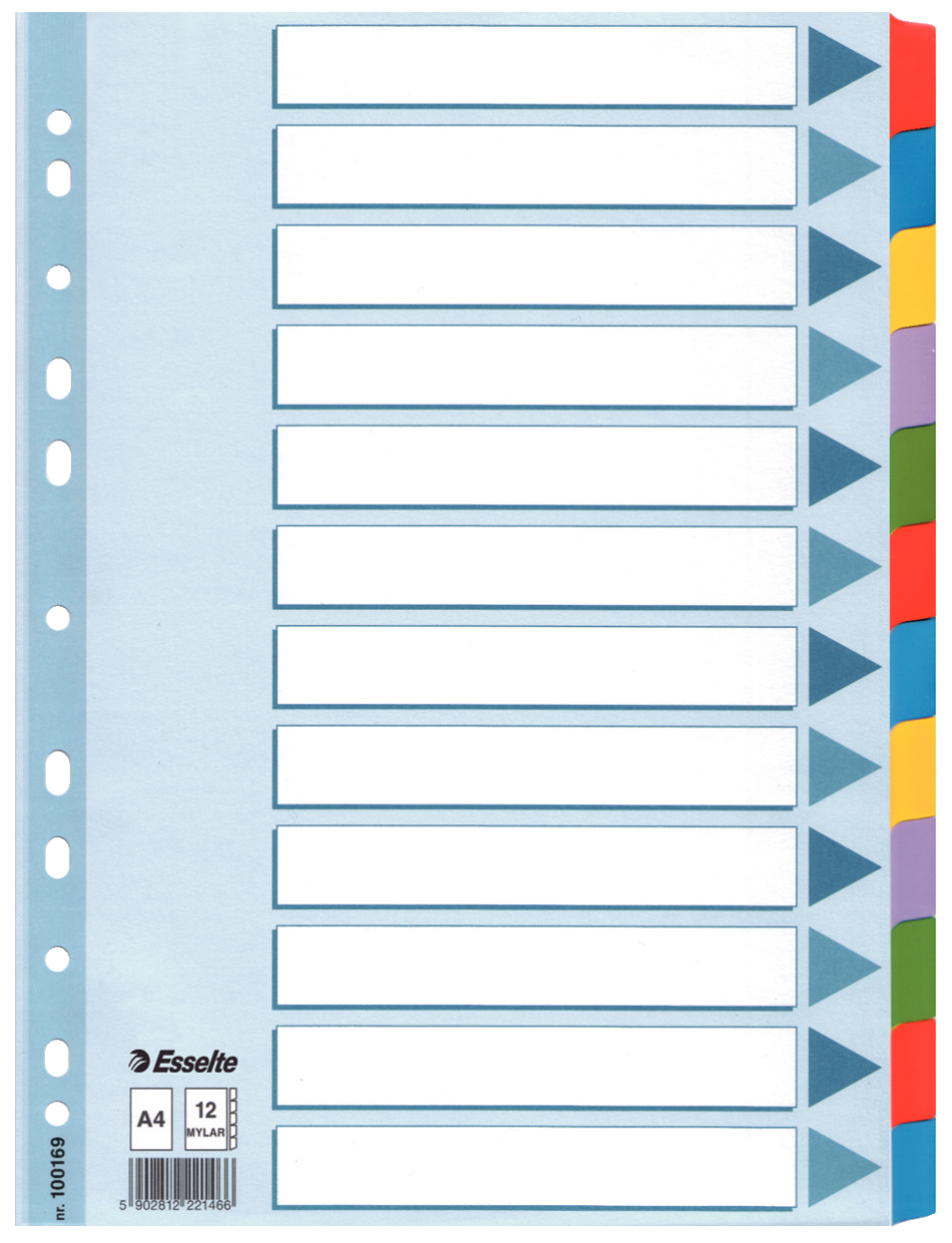 Esselte Ordnerregister Vollformat blanko DIN A4