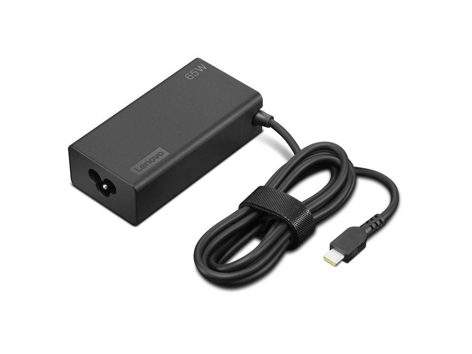 N Lenovo - USB-C Netzteil - Wechselstrom 100-240 V - 65 Watt - Schwarz