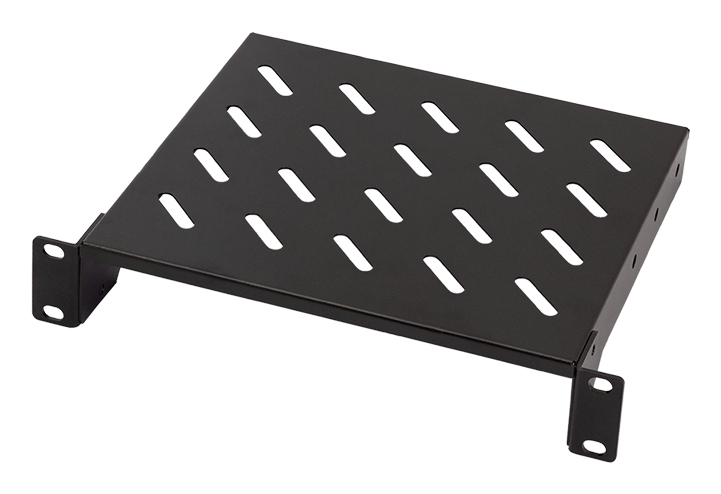 10" cantilever shelf 200 mm, 1U, black