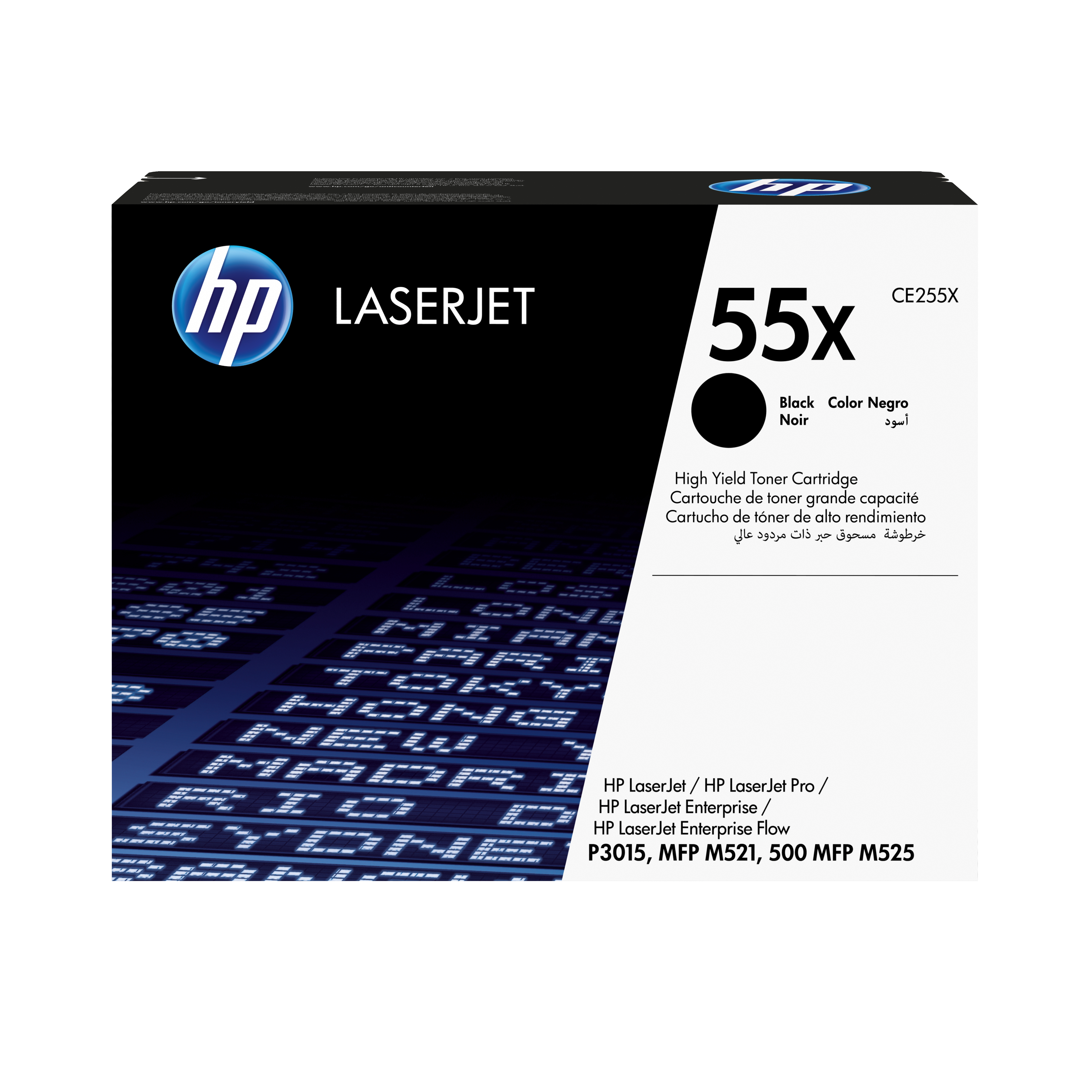 HP original LaserJet Toner cartridge CE255X black standard capacity 12.500 pages 1-pack