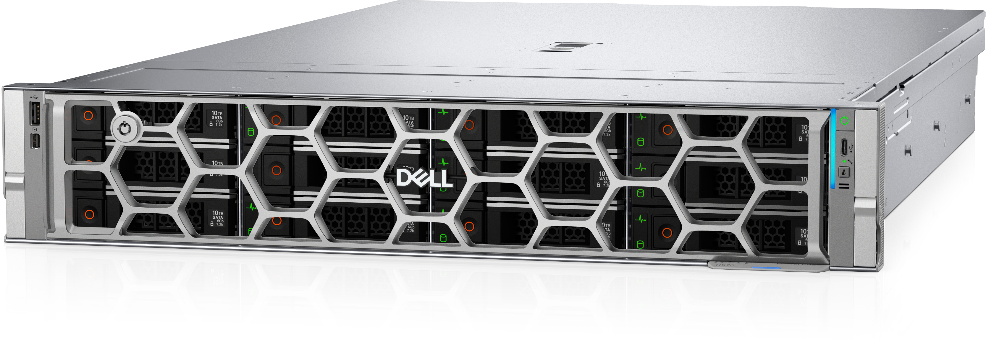 Server Dell PowerEdge R570 Smart Selection Intel Xeon 6507P 32GB 960GB SSD SATA 2x1100W H965i 3Yr Basic NBD