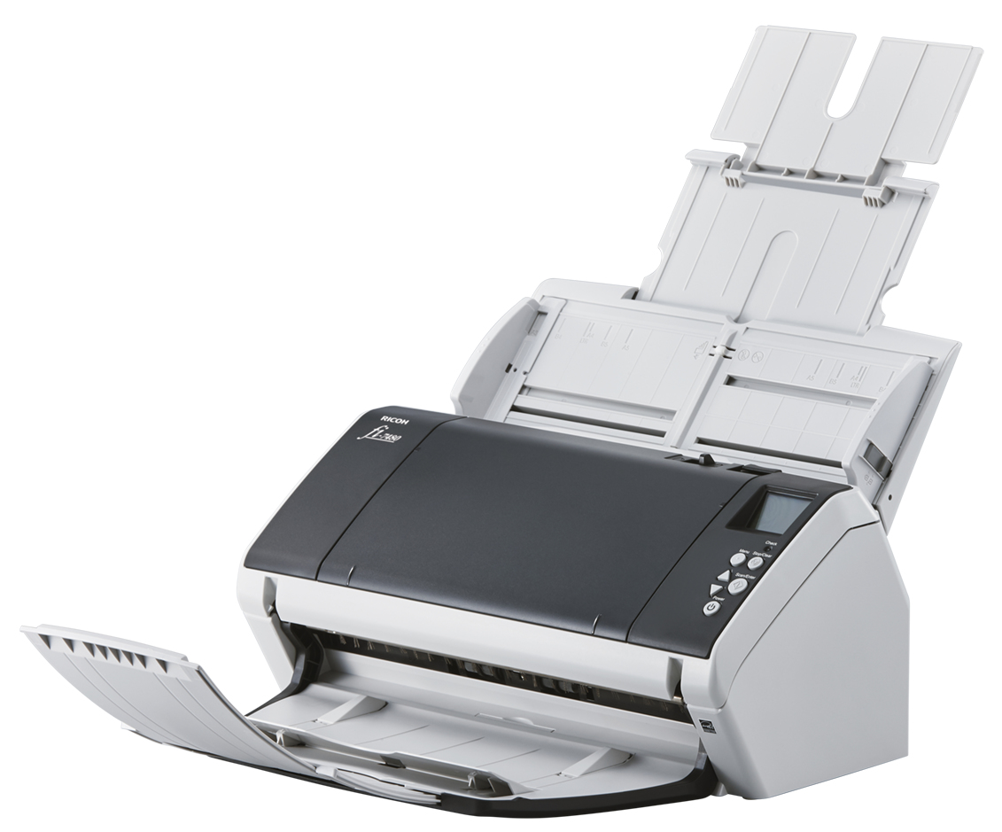 RICOH fi7480 Scanner A4 USB 3.0 80 ppm / 160 ipm 300dpi A4L ADF for up to 100 sheets 80g/m supports scanning A3 format doc