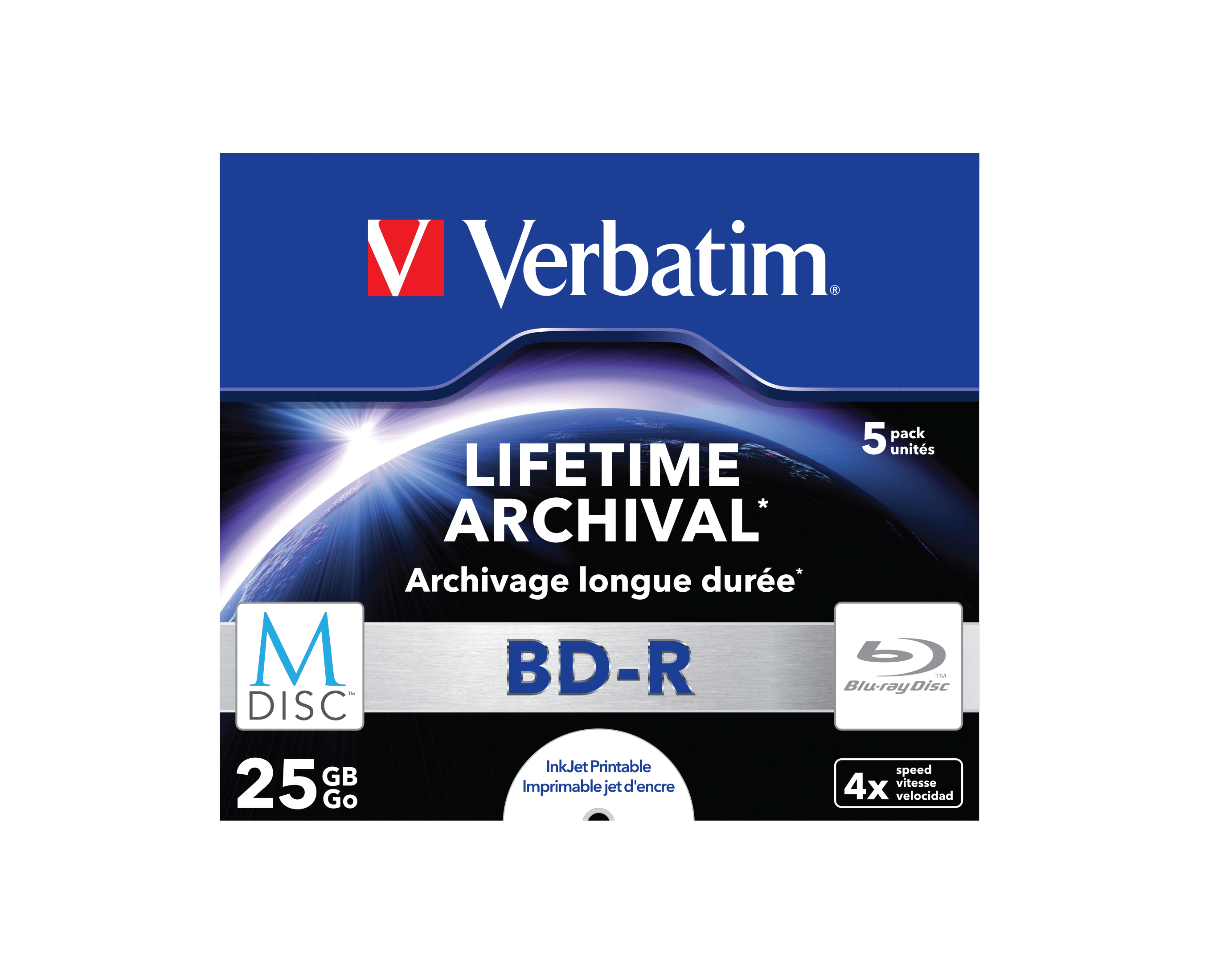 Verbatim M-Disc - BD-R x 5 - 25 GB - lag