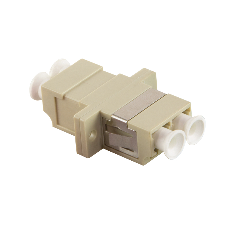 Logilink Fiber Adapter LC Duplex with flange, beige