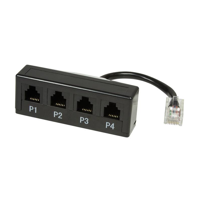 Logilink Modular Adapter 4 Port Telephone Splitter 1*R45 / 4*RJ11