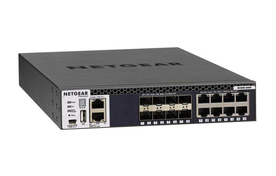 NETGEAR M4300-8X8F Switch 16-porte 10 Gigabit