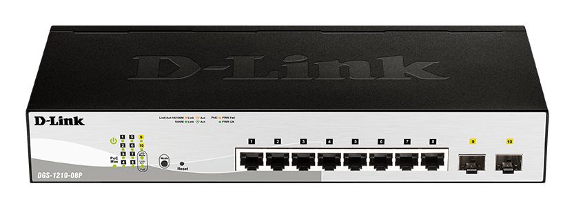 8P D-Link DGS-1210-08P PoE M