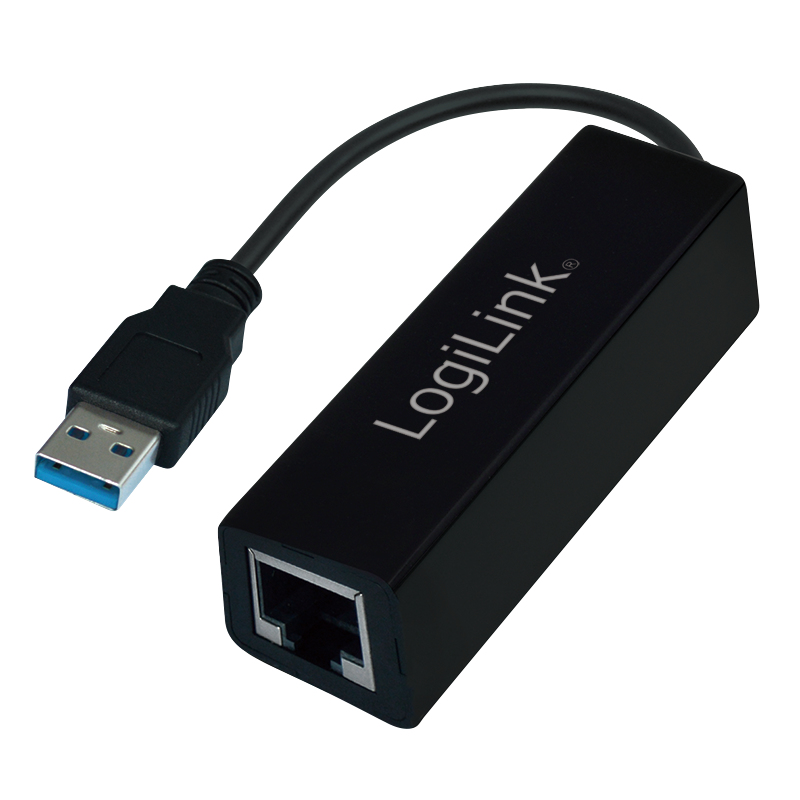 LogiLink USB 3.0 > RJ45 (ST-BU) Adapter Schwarz