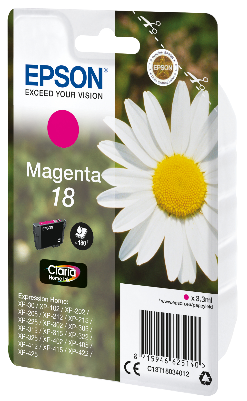 Epson T18034012 Magenta NEUE VERPACKUNG