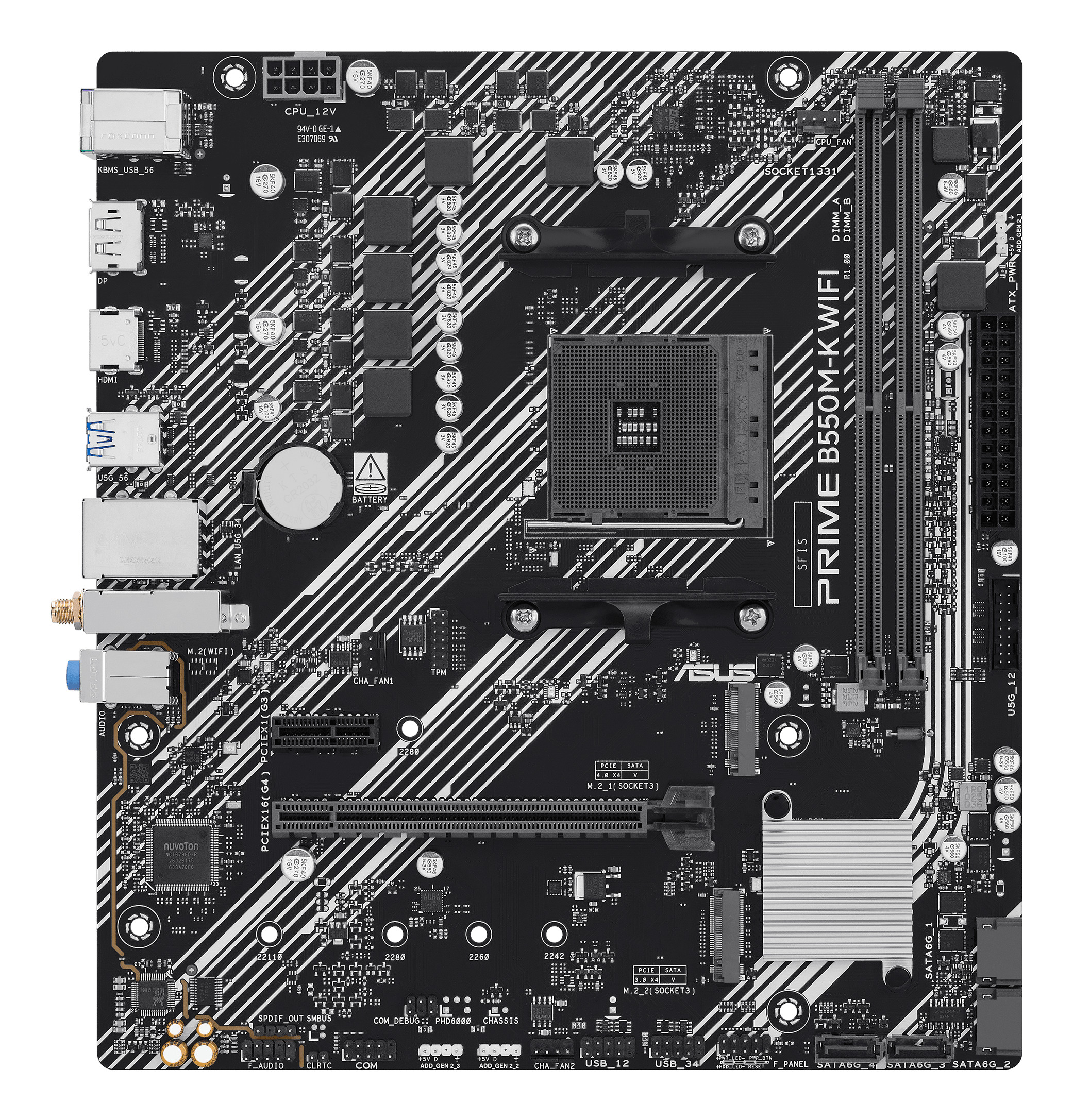 ASUS PRIME B550M-K WIFI (mATX, B550, AM4)