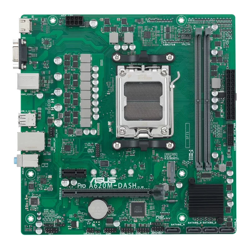 ASUS PRO A620M-DASH-CSM AM5 2DDR4 microATX 4xSATA MB 1xHDMI 1xD-Sub 1xM.2