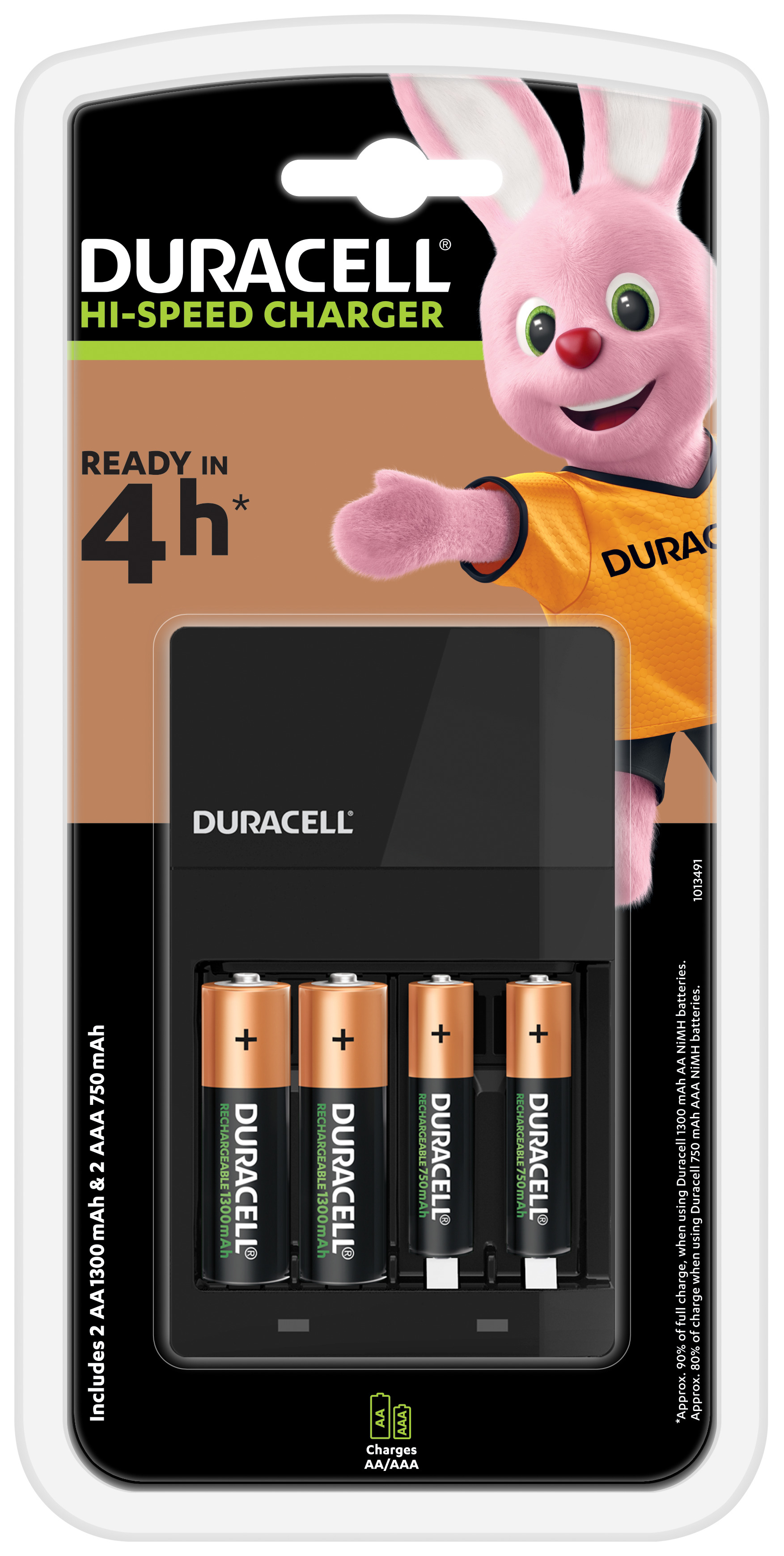 Duracell CEF14 batterioplader - med 2