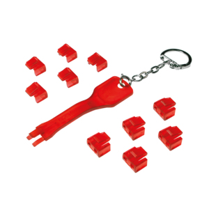 RJ45 Port Blocker, 1 Key + 10 Locks