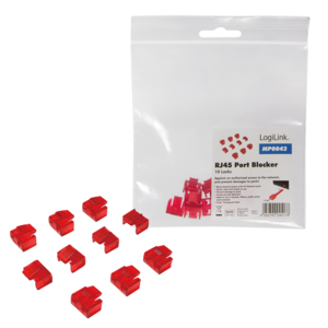 Logilink RJ45 Port Blocker, 10 Locks