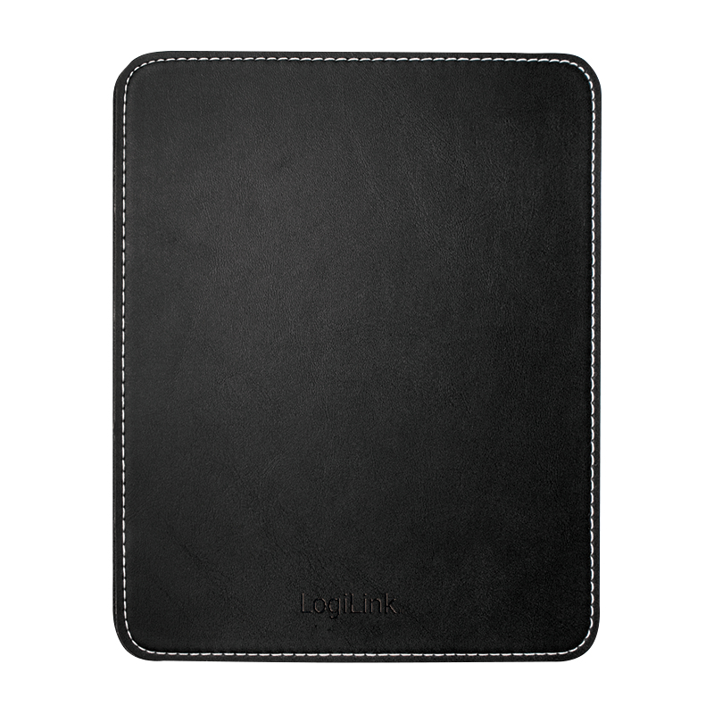 Logilink Mauspad Leder Design schwarz