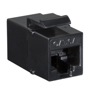 Keystone Verbinder Cat.6A UTP, 2xRJ45, black LogiLink