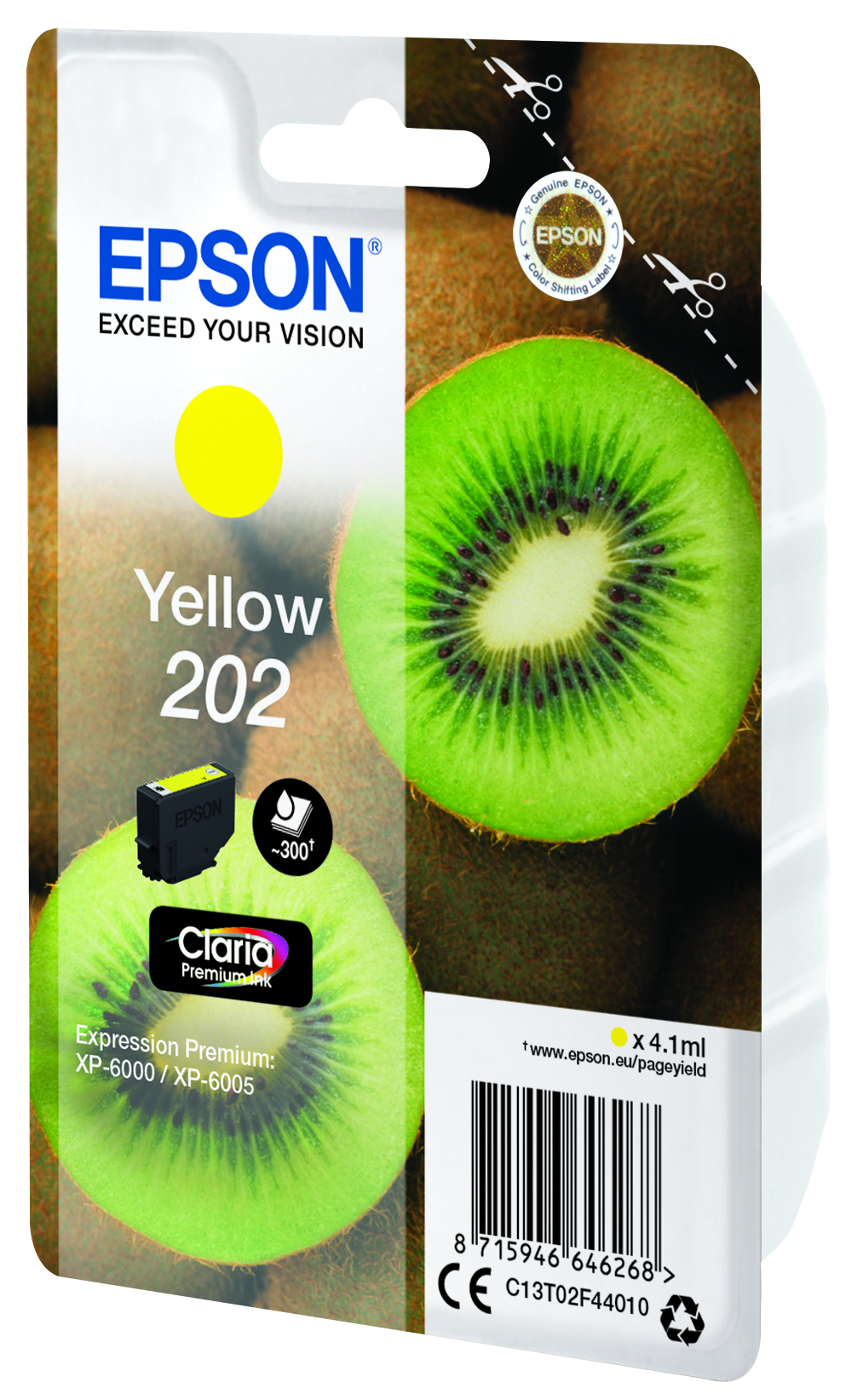 Epson Singlepack Yellow 202 Claria Premium Ink