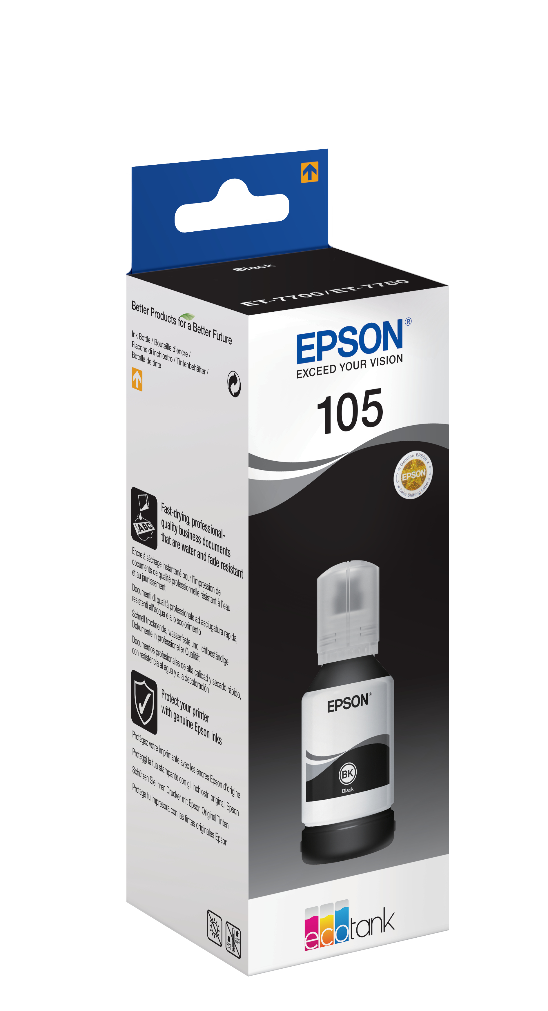 Epson Tinte 4LB 105 EcoTank Black ink bottle pigmented