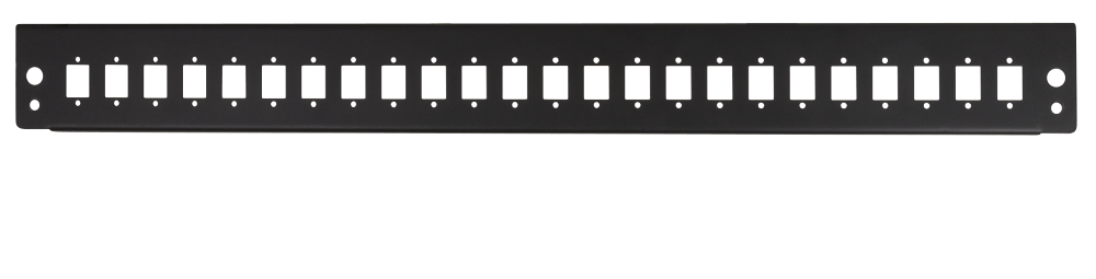 Fiber Front Panel 24 LC-Duplex or SC-Simplex, black