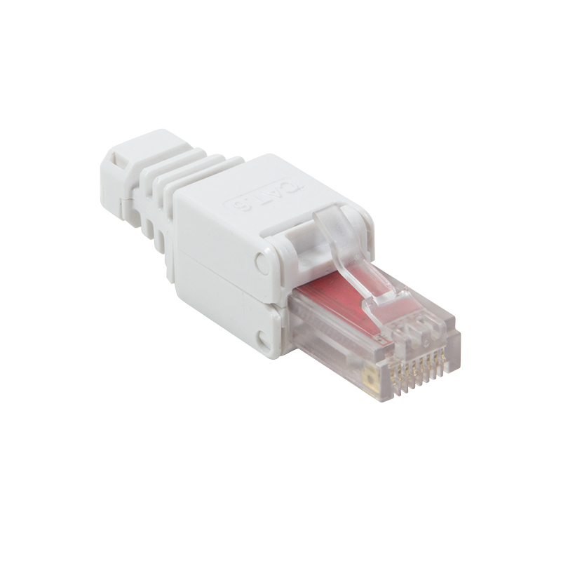 Modular Plug RJ45 Cat.6, UTP, toolless, white