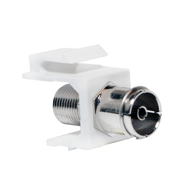 Keystone Verbinder IEC female > F-Type female LogiLink