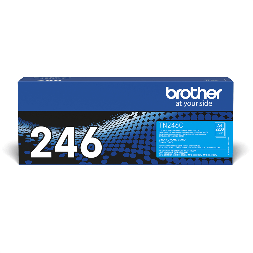 Brother Toner TN-246C Cyan bis zu 2.200 Seiten nach ISO/IEC 19798