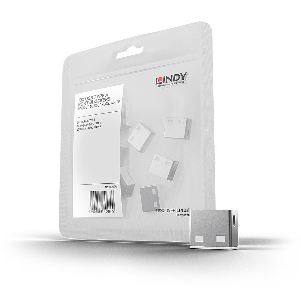 LINDY USB Typ A Portschlösser 10xWeiss Erweiterung f 40454