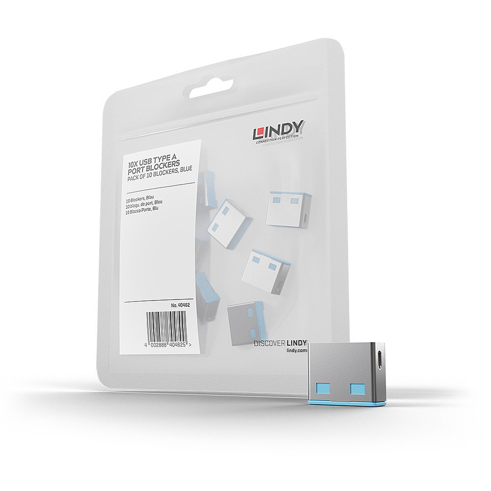 STICK LINDY USB Typ A Portschlösser 10xBlau Erweiterung für 40452