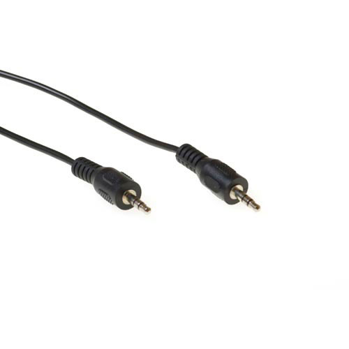 1.50 meter audio connection cable 1x 3,5 mmm jack male - 1x 3.5mm stereo jack male