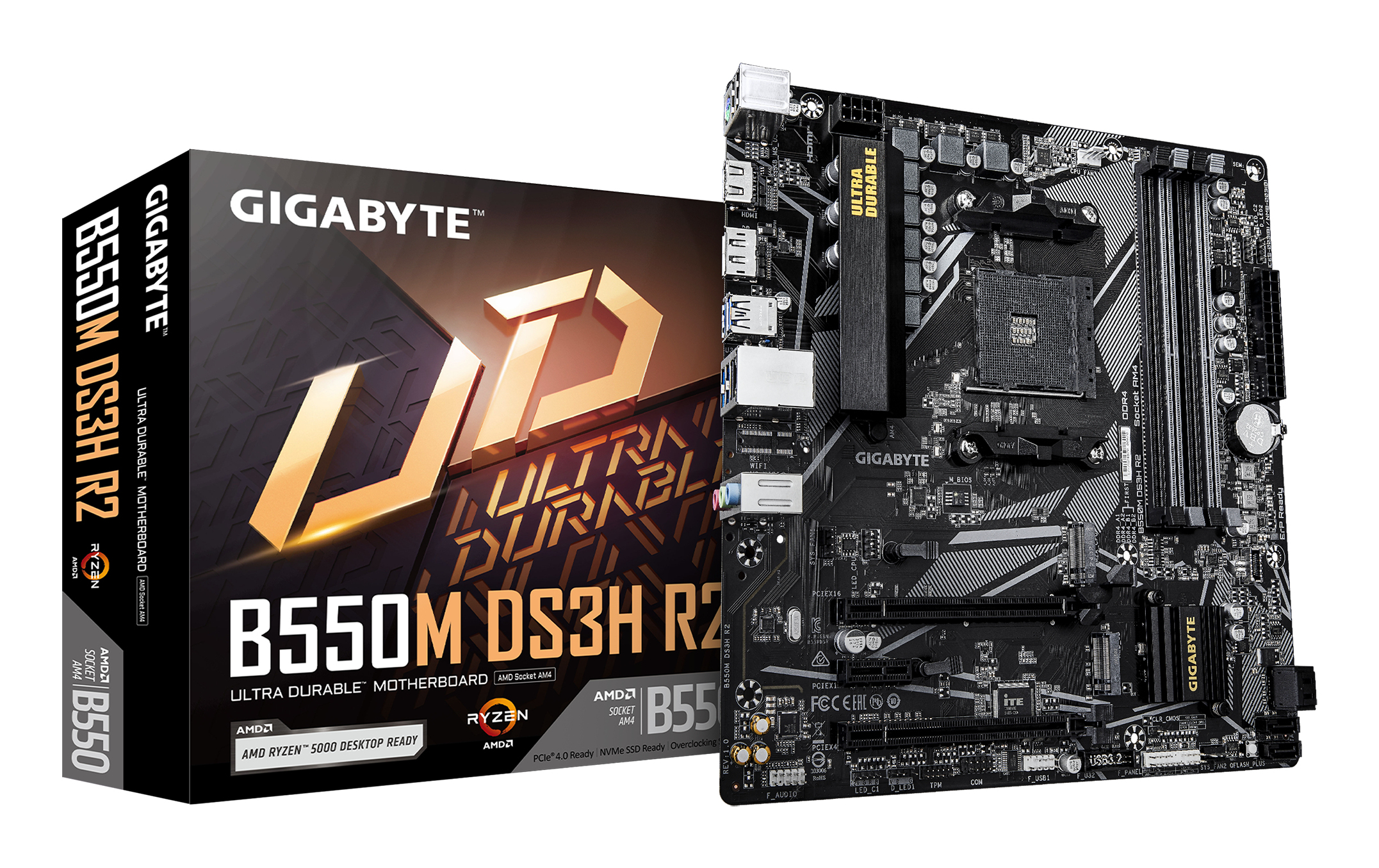 Gigabyte B550M DS3H R2 Micro ATX Socket AM4 AMD B550