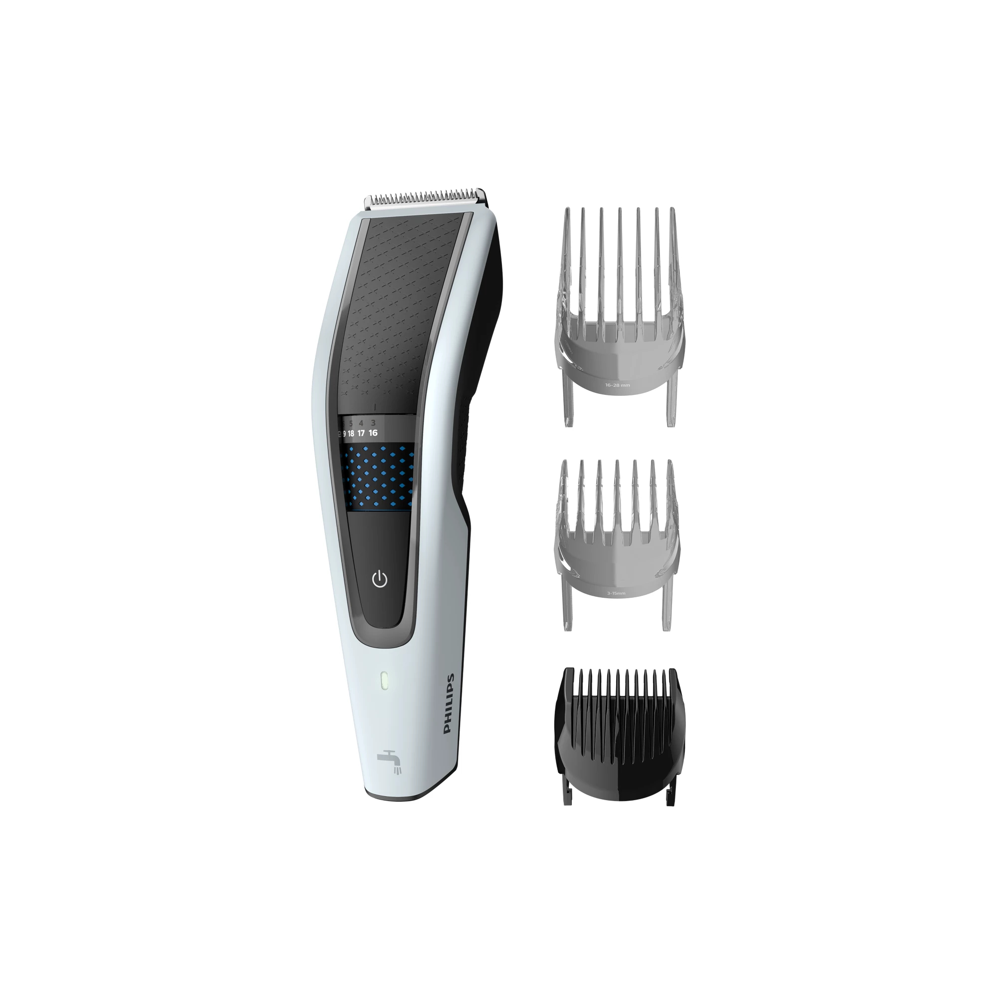 Philips HAIRCLIPPER Series 5000 HC5610 Hårklipper Sort Sølv