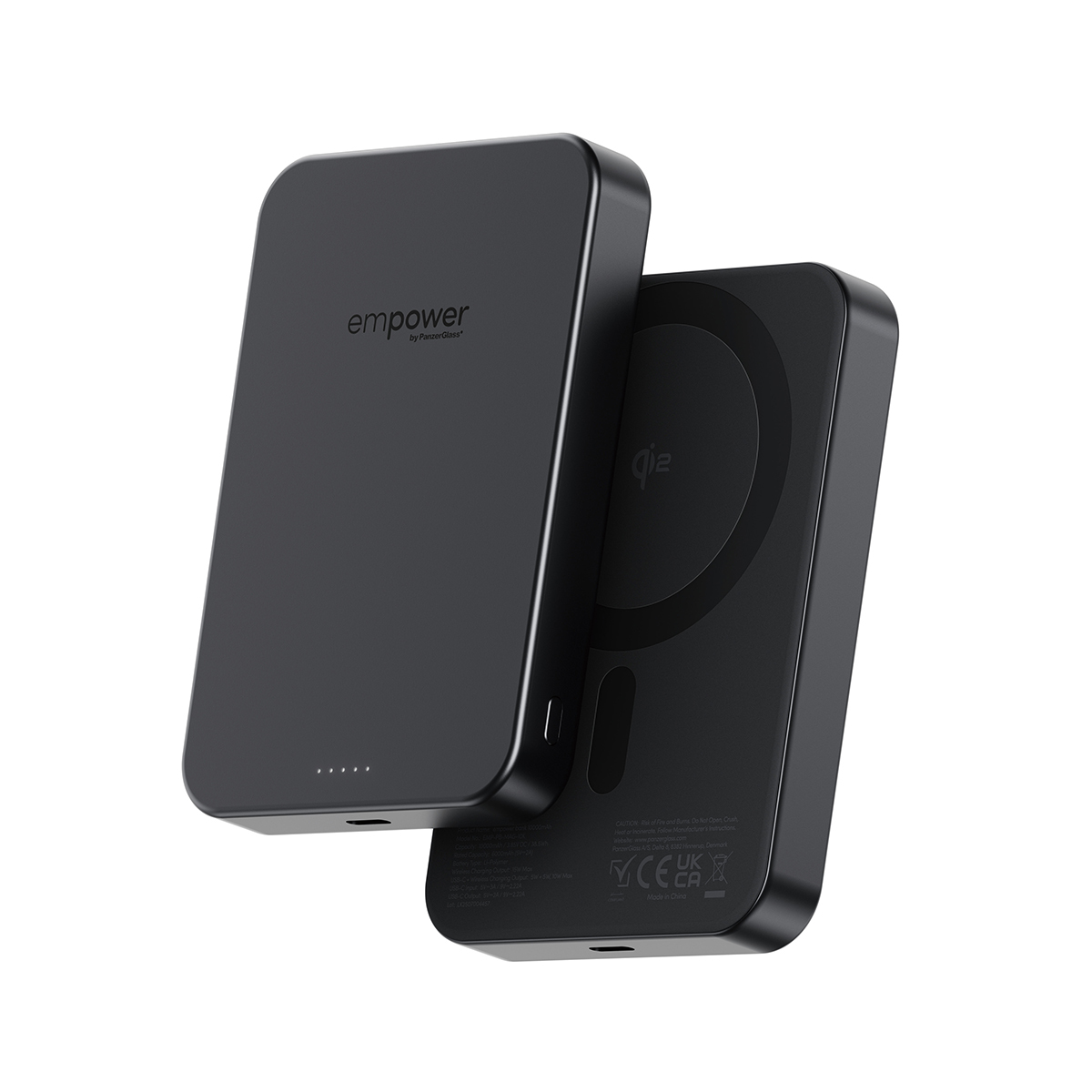 empower by PanzerGlass Powerbank trådløs opladning 10000mAh Space Black