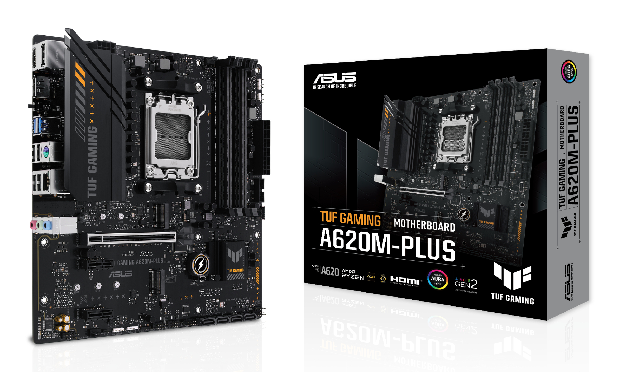 MB ASUS TUF GAMING A620M-PLUS (AMD.AM5.DDR5.mATX)