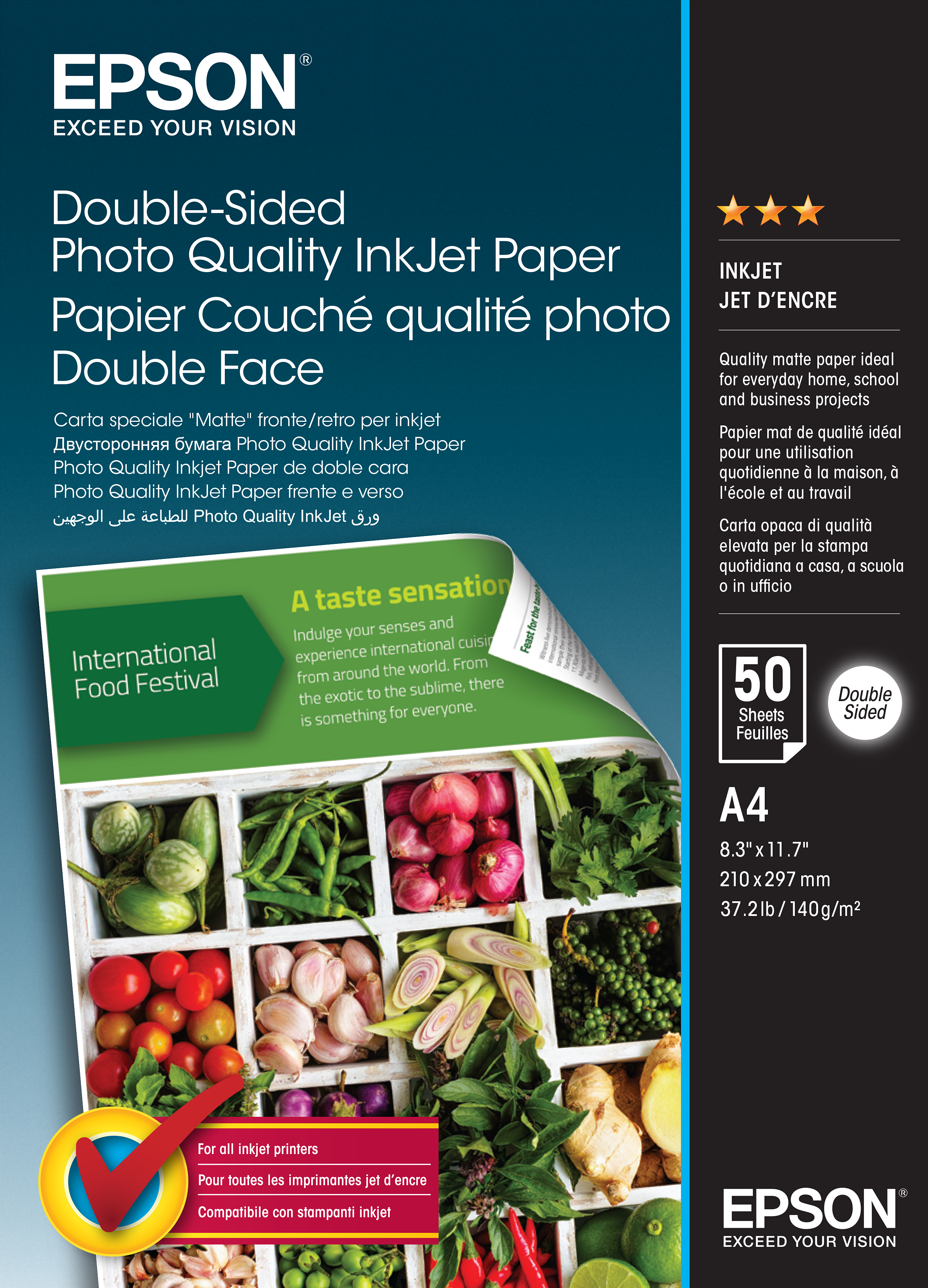 Epson Fotopapier Double-Sided DIN A4 matt 140 g/m²
