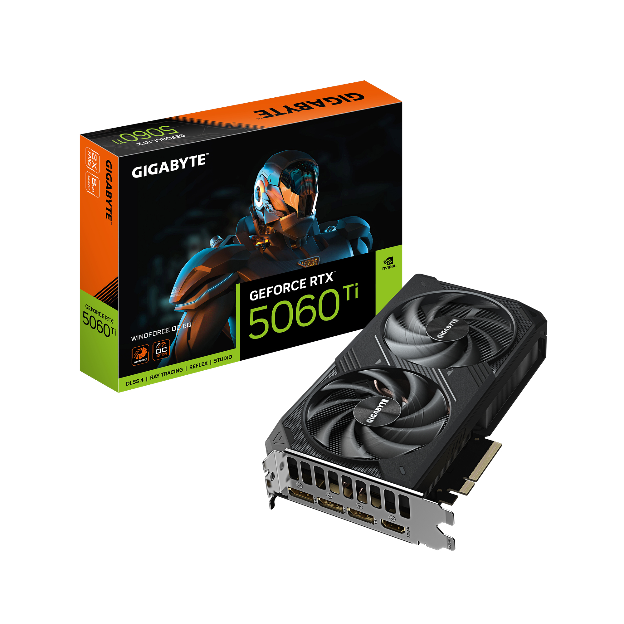 RTX 5060 TI 8GB Gigabyte Windforce OC 8GB GDDR7