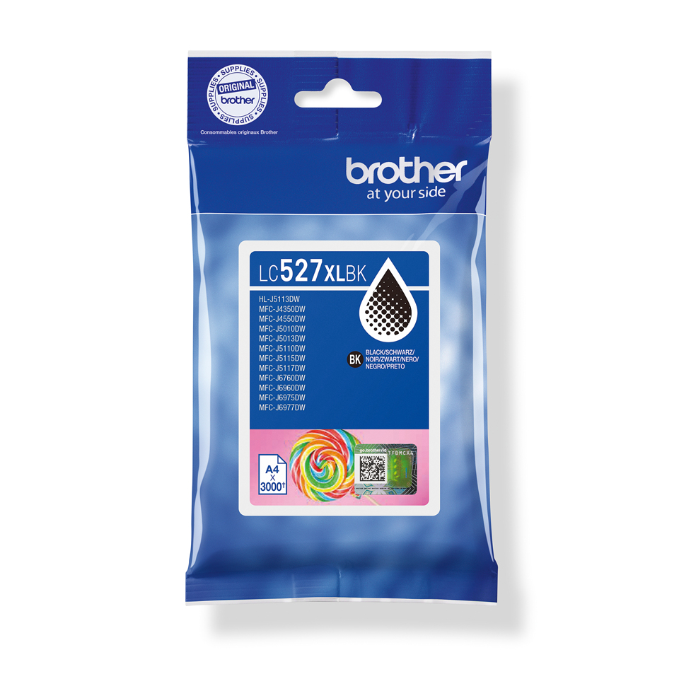 Brother Tintenpatrone LC-527XLBK Schwarz (ca. 3000 Seiten)