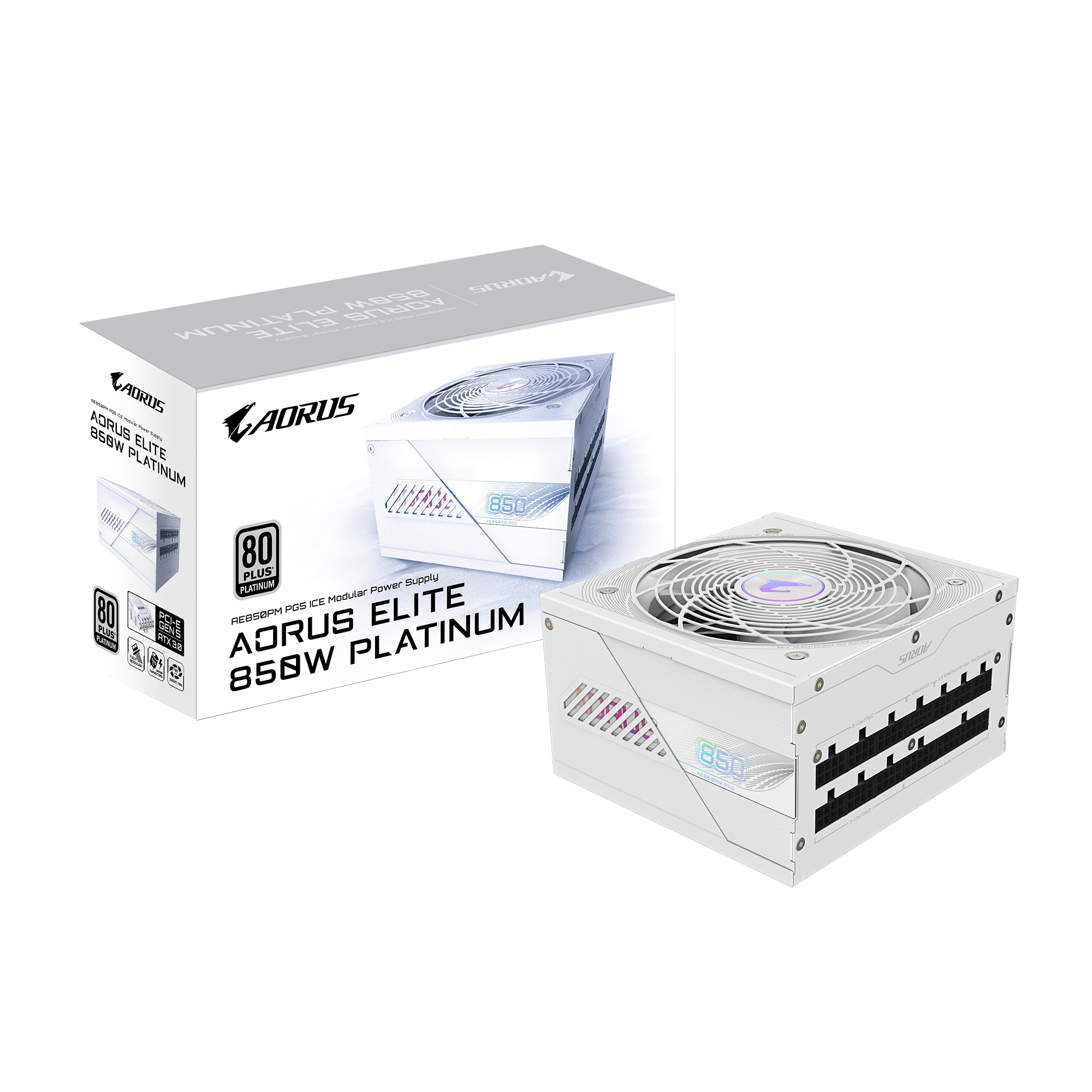 AORUS ELITE AE850PM PG5 ICE strømforsy