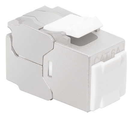 Logilink Keystone jack Cat.6A STP dust cap type 14.4mm 22-26 AWG, 24 pieces