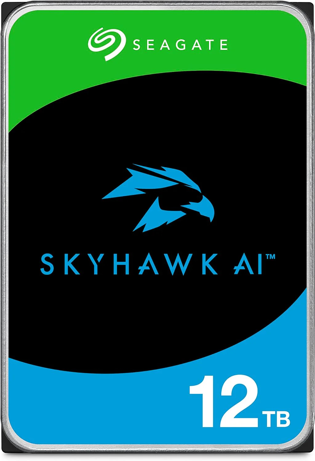 SEAGATE Surveillance Video Optimized AI Skyhawk 12TB HDD SATA 6Gb/s 512MB cache 3.5inch CMR Helium