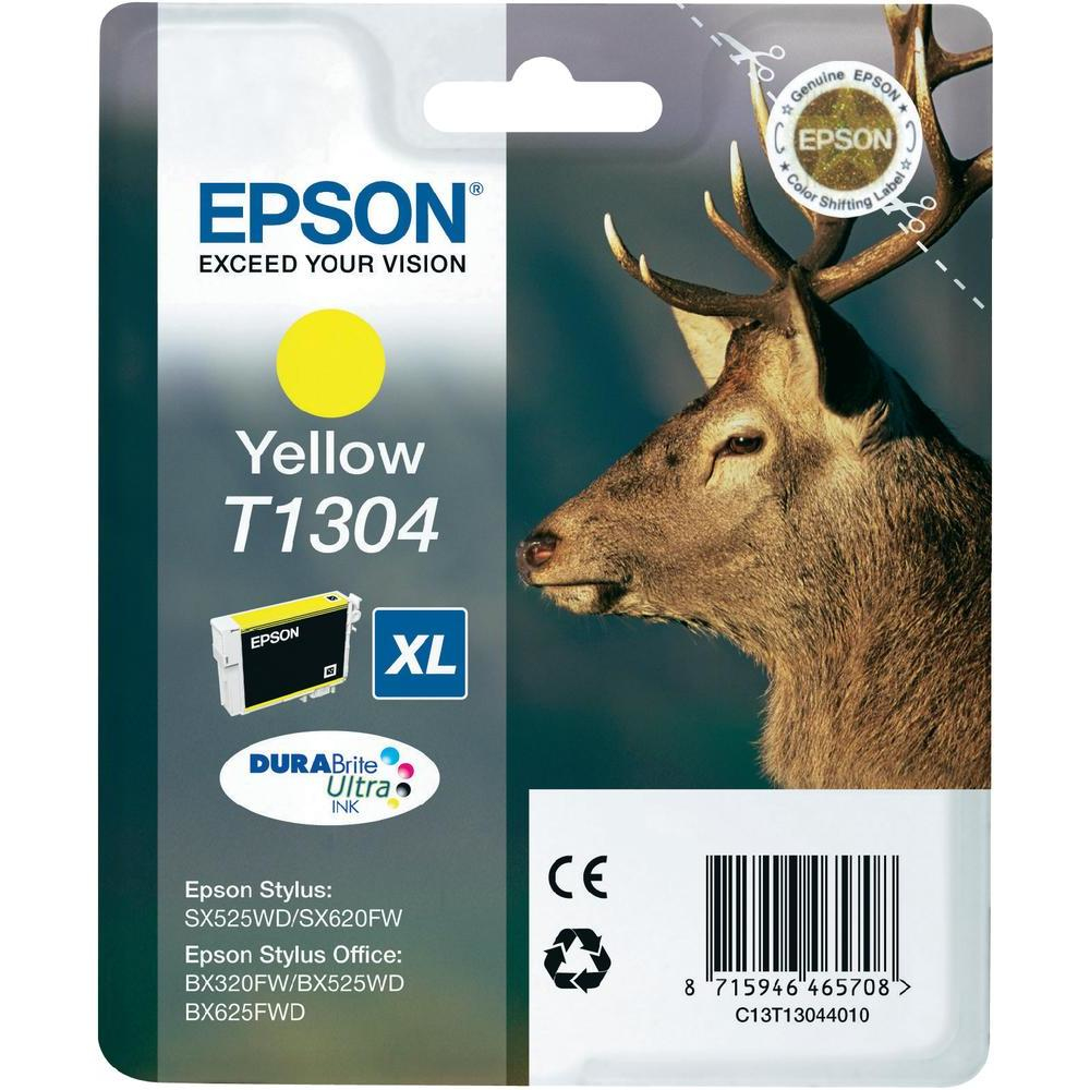 Epson Tinte 1LB T1304 ink cartridge yellow extra high capacity 10.1ml 1-pack blister without alarm - DURABrite Ultra Ink