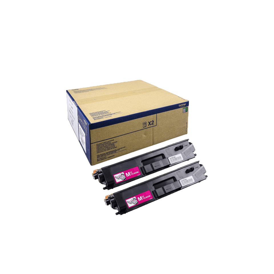Brother Toner TN-900MTWIN Magenta Doppelpack (12000 Seiten)
