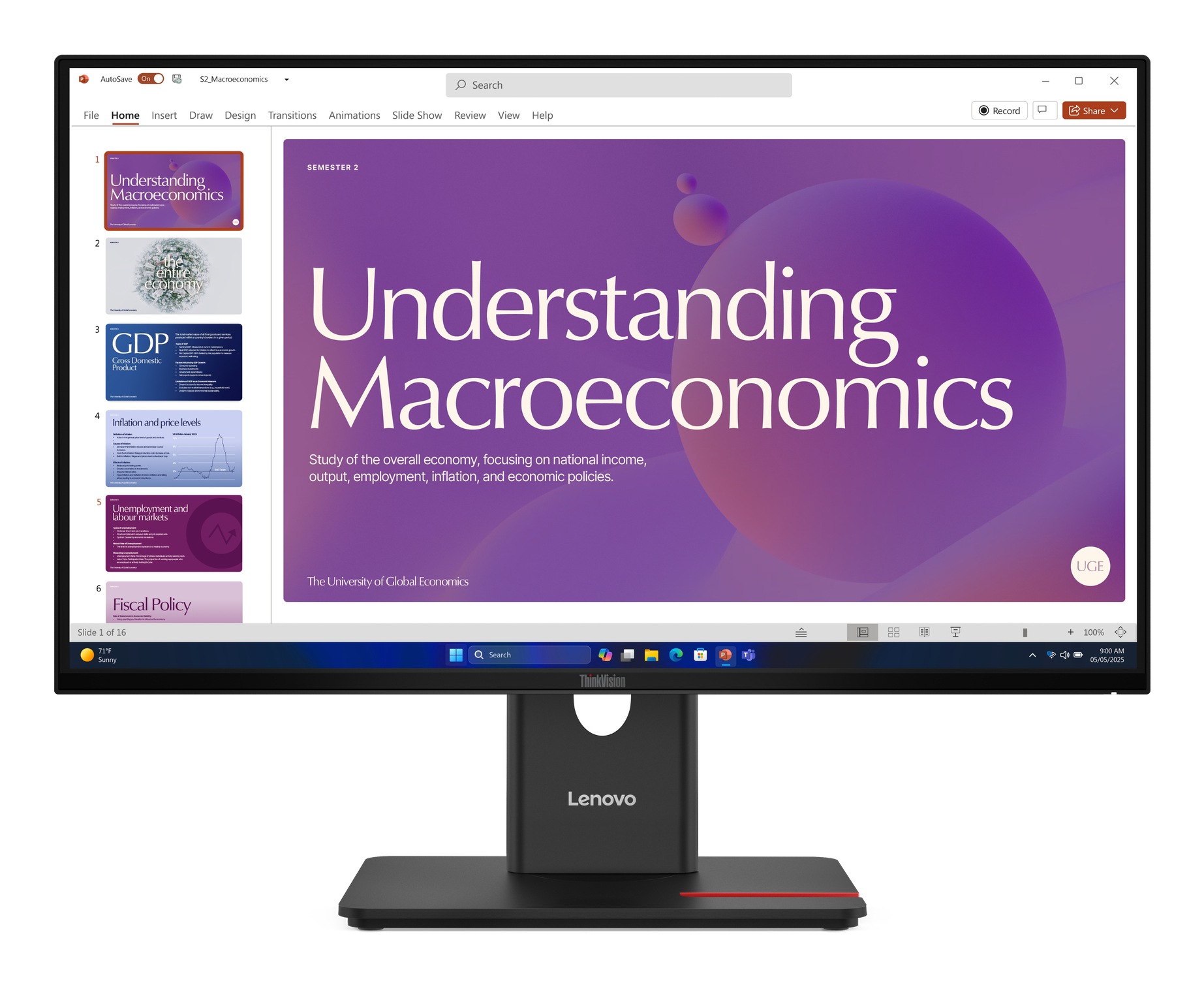 LENOVO ThinkVision T24d-40 LED monitor 24inch 1920x1080 Full HD (1080p) 120Hz HDMI DisplayPort USB-C Dock 96W DaisyChain Spk