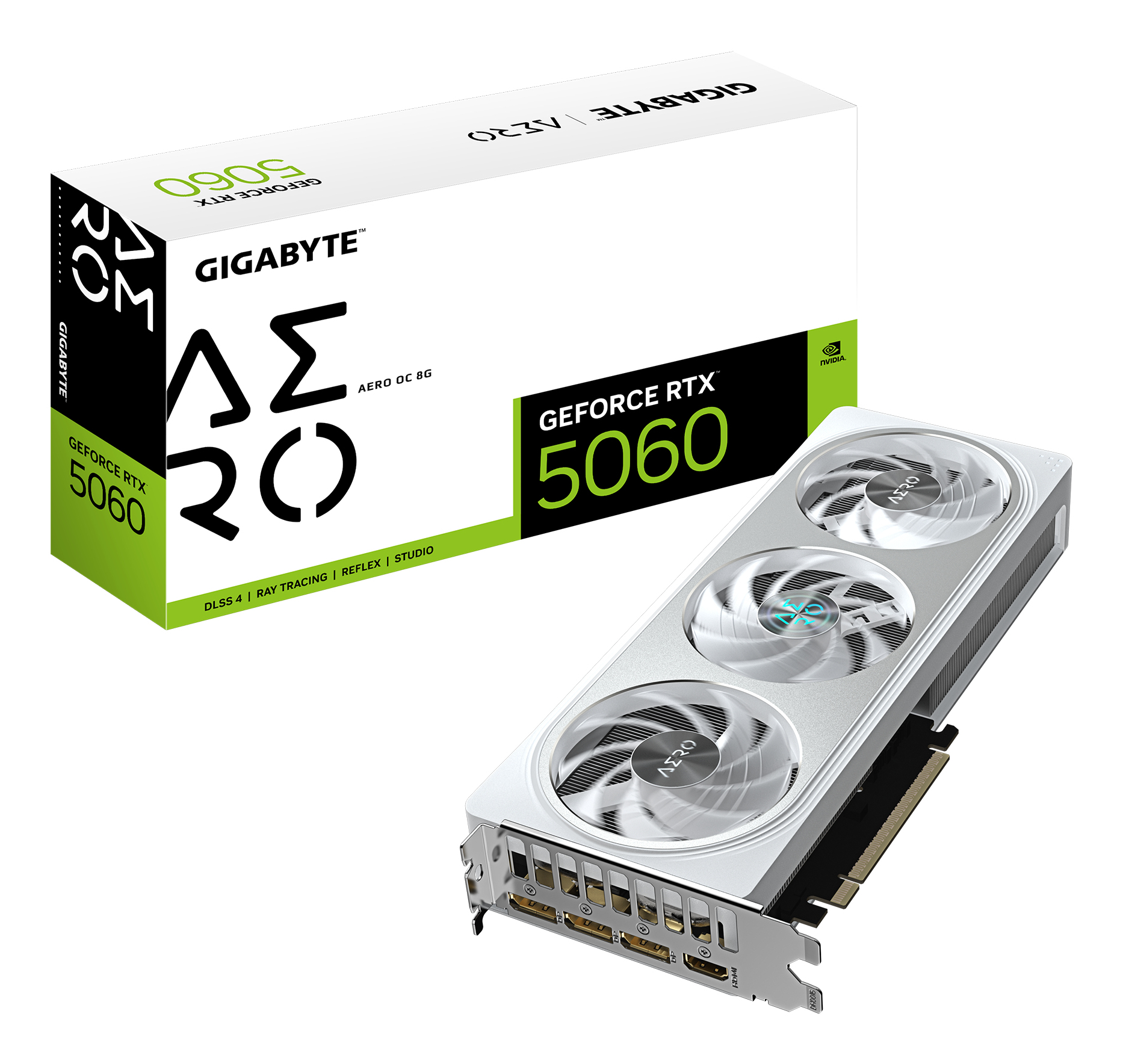 RTX 5060 8GB GIGABYTE AERO OC 8GB GDDR7 3 Fan
